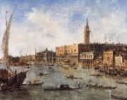 The Doge-s Palace and the Molo from the Basin of San Marco